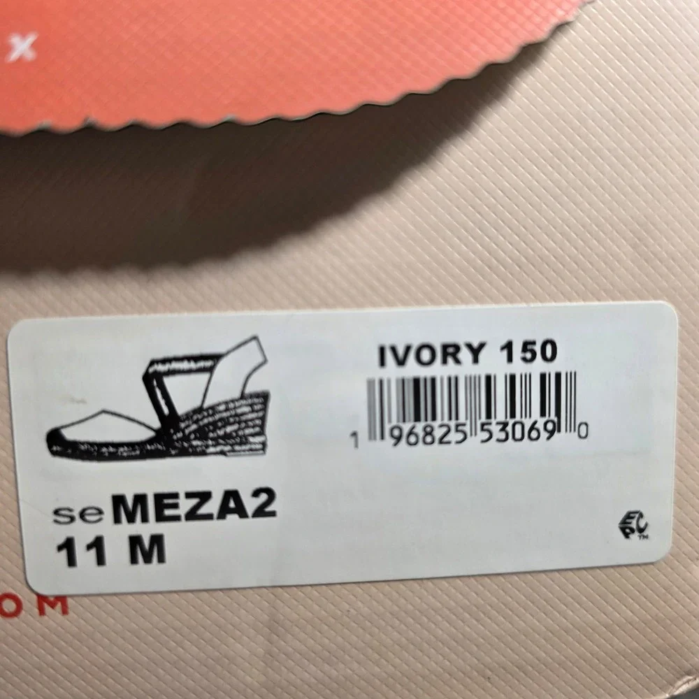 Easy Spirit Meza Espadrille Wedge D'Orsay Sandal Shoes Natural Linen 11M NIB NEW